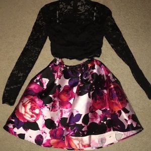 Two piece homecoming dress